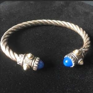 Silver Italian Renaissance Style Cable Bracelet